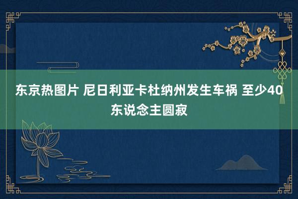 东京热图片 尼日利亚卡杜纳州发生车祸 至少40东说念主圆寂