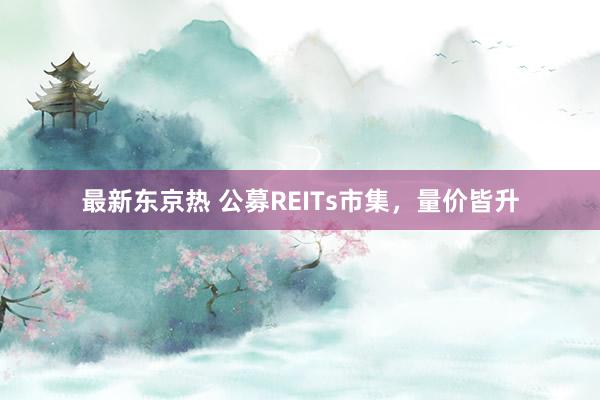 最新东京热 公募REITs市集，量价皆升