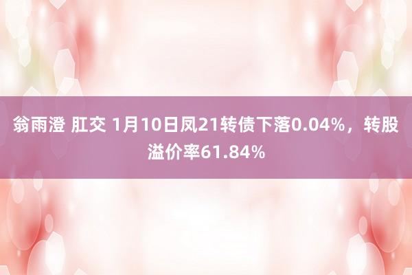 翁雨澄 肛交 1月10日凤21转债下落0.04%，转股溢价率61.84%