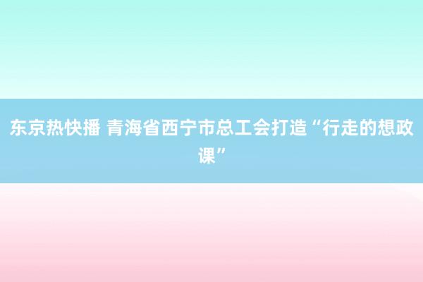 东京热快播 青海省西宁市总工会打造“行走的想政课”